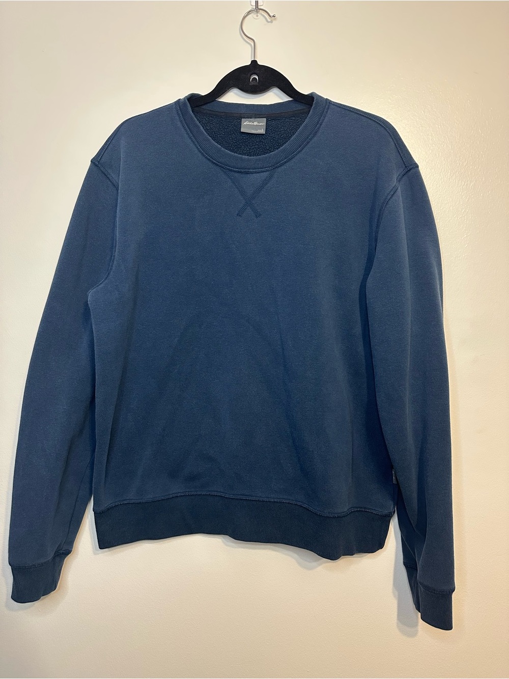 Eddie Bauer Men’s Navy Crewneck Sweatshirt - Classic Pullover